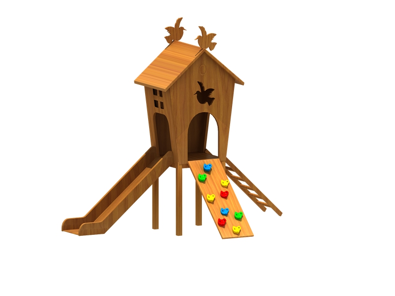 wooden play gym garden